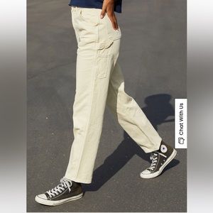 John Galt off white Tammy Carpenter high rise pants 100% cotton Sz M jeans